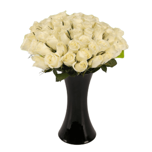 Vazoda 11 Beyaz Gül Aranjman